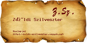 Zöldi Szilveszter névjegykártya
